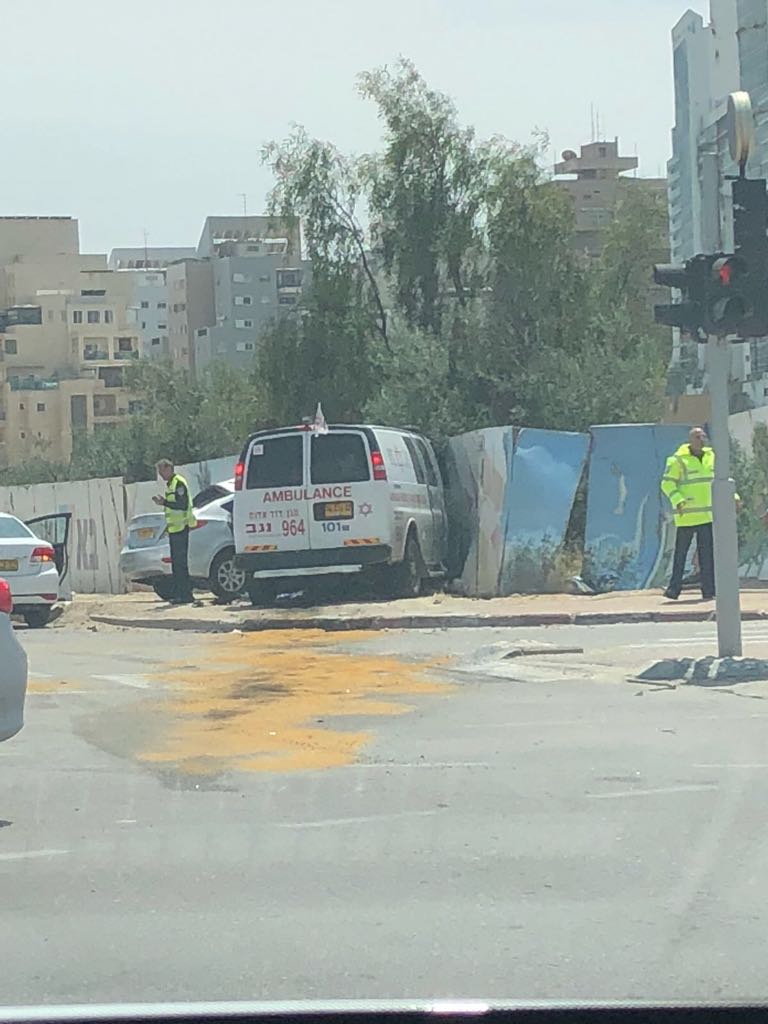 זירת התאונה (צילום: רץ ברשתות)